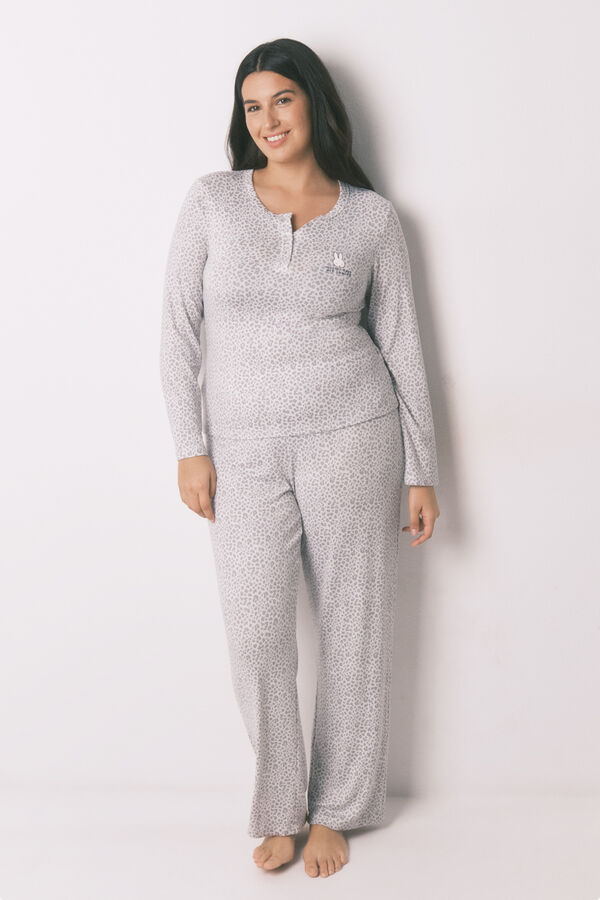 Women'secret Pijama larga con estampado animal de Miffy estampado