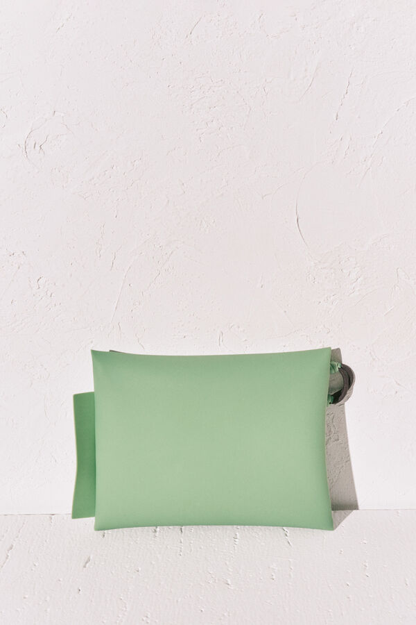 Women'secret Bolsa impermeable para traje de ba&ntilde;o y bikini verde verde