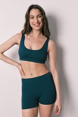 Women'secret Boxer sin costuras azul verde