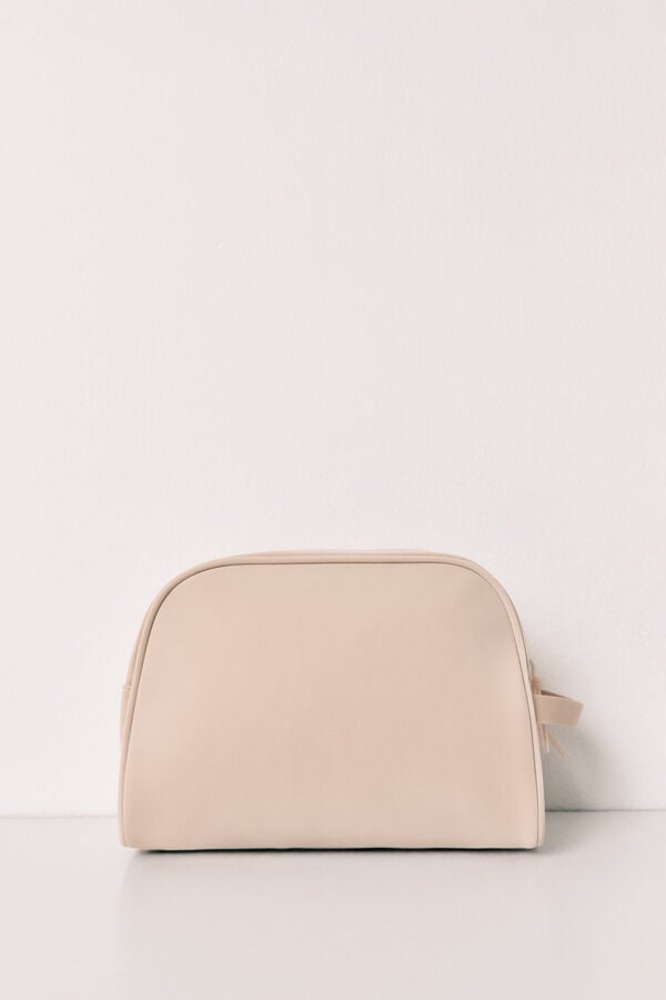 Women'secret Neceser grande doble cierre beige caf&eacute;