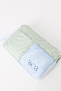 Womensecret Neceser mediano nylon estampado rayas estampado