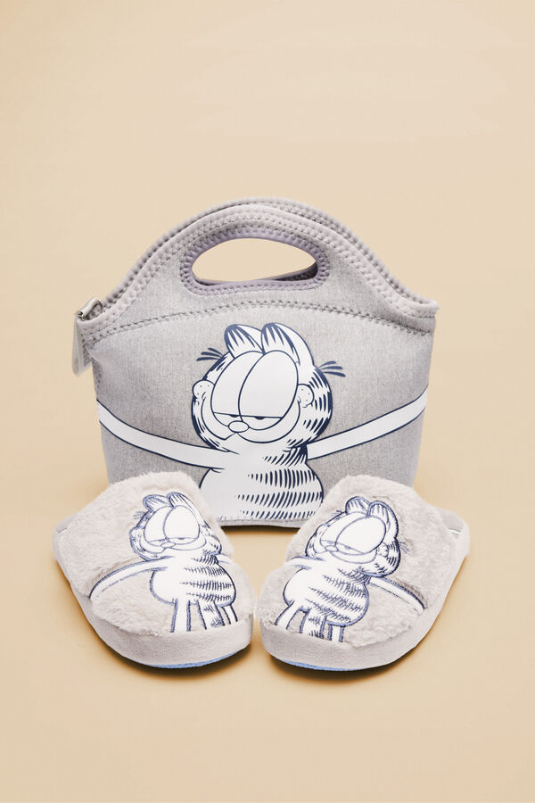 Womensecret Zapatillas casa pelo Garfield gris