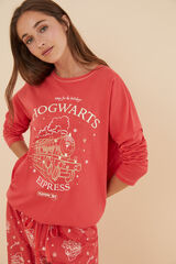 Womensecret Pijama 100% algodón tren Harry Potter rosa