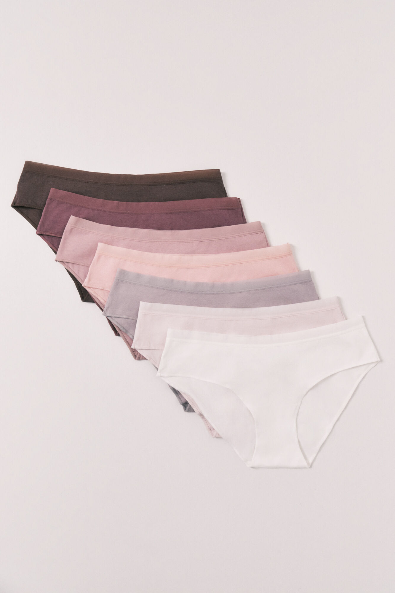 Women'secret Pack 7 panties anchas de algod&oacute;n lisas