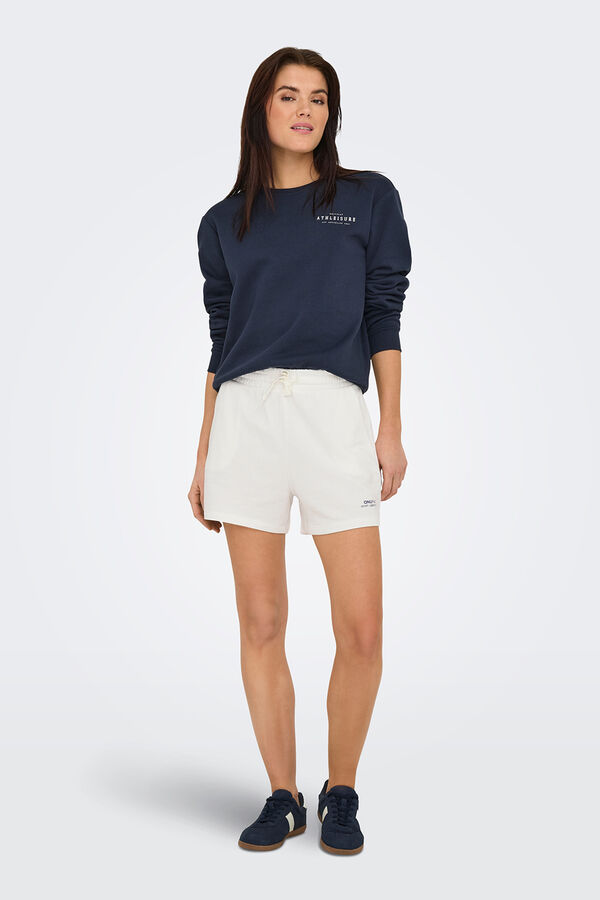 Only Play Short de sudadera blanco