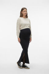 Mamalicious Falda midi de premamá negro