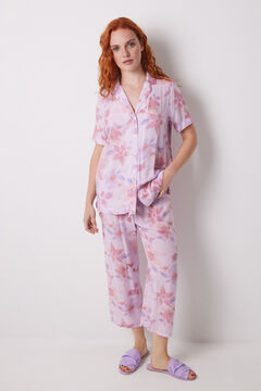 Womensecret Pijama camisera capri viscosa flores estampado