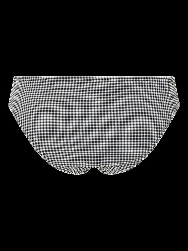 Pieces Panty de bikini estampada negro