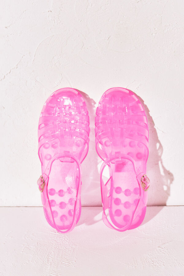 Women'secret Sandalias cangrejeras jelly rosa rosa