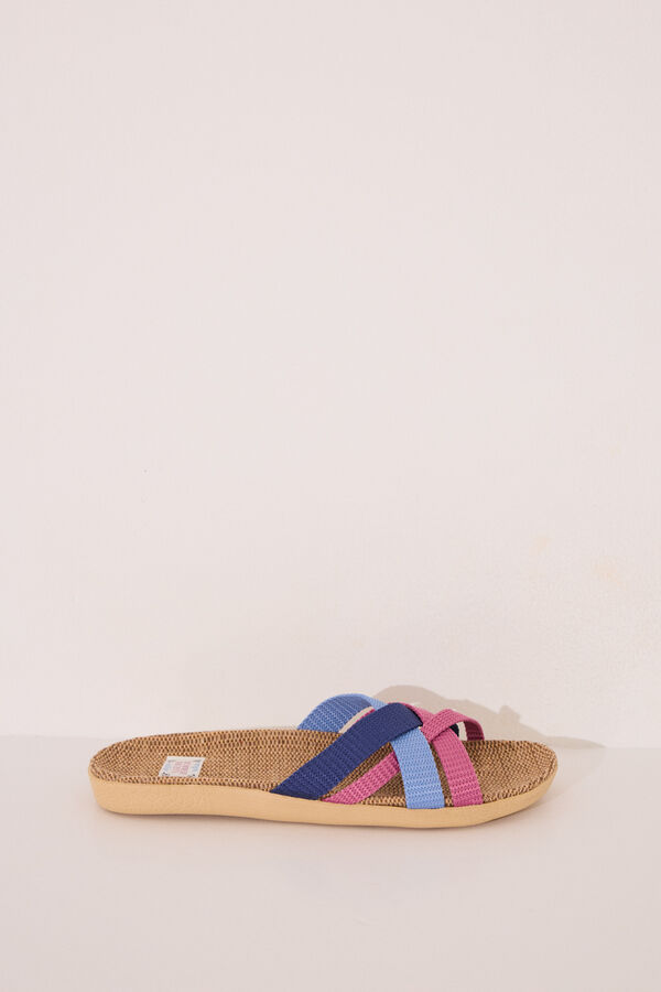 Womensecret Chanclas de tirantes azul claro azul