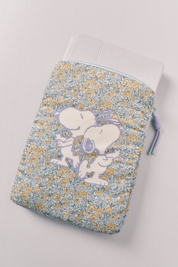 Women'secret Funda para tablet de florecitas Snoopy estampado
