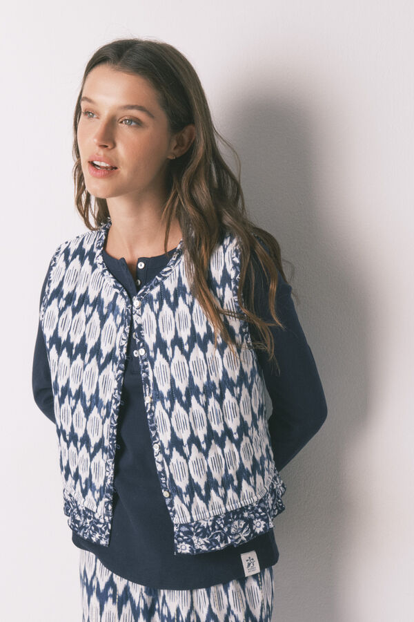 Women'secret Chaleco acolchado estampado boho estampado