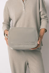 Women'secret Neceser grande de goma color caqui kaki