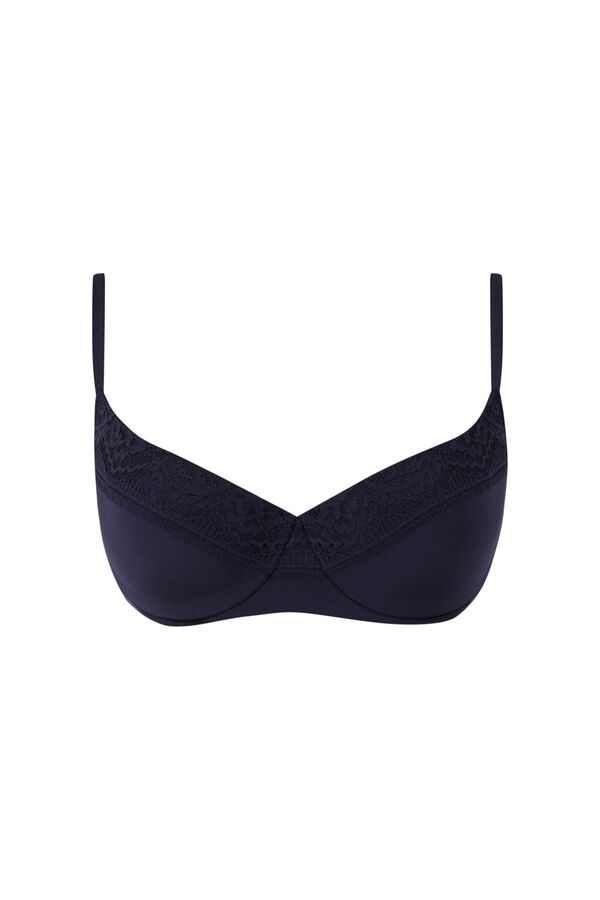 Womensecret Brasier clásico BEAUTIFUL microfibra azul oscuro  azul