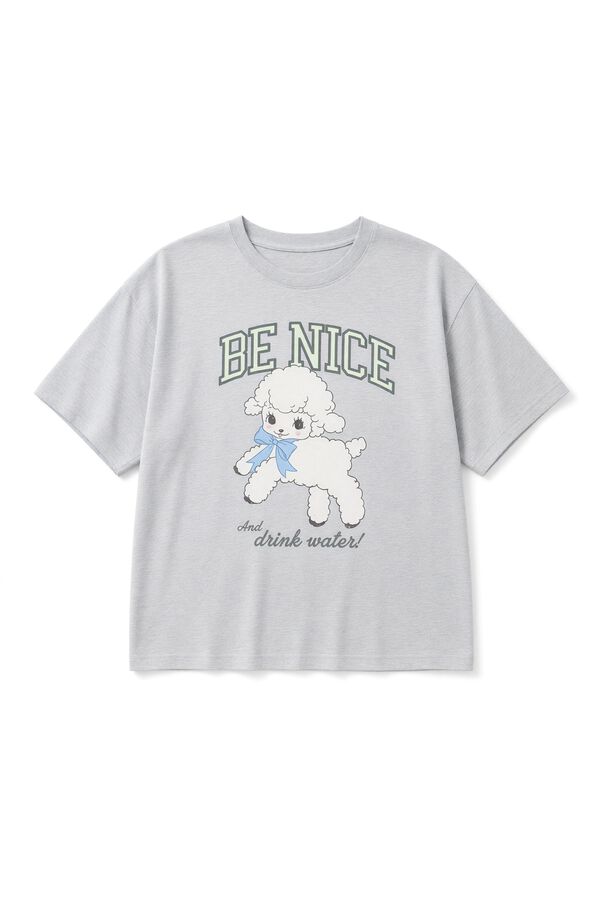 Women'secret Playera de algod&oacute;n con estampado gris gris