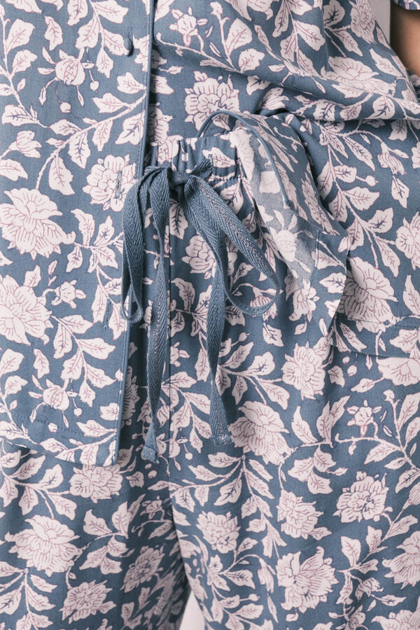 Women'secret Pijama camisera estampado de flores de viscosa estampado