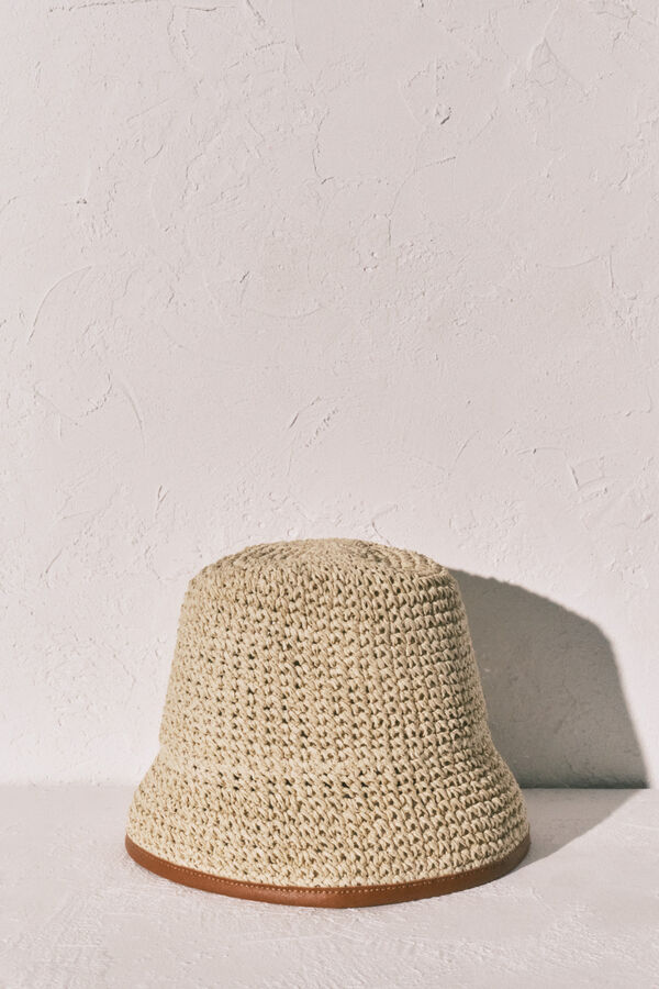 Women'secret Sombrero bucket beige caf&eacute;