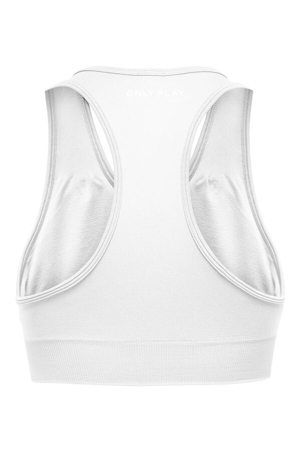 Only Play Brasier deportivo sin costuras . blanco