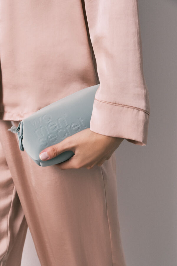 Women'secret Neceser peque&ntilde;o con cierre verde verde