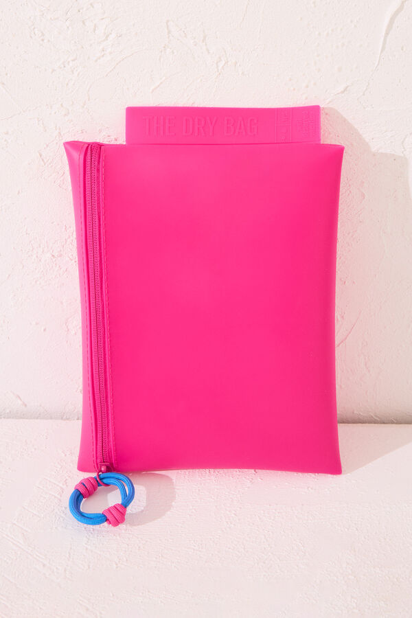 Womensecret Bolsa de traje de baño bikini impermeable fucsia fucsia