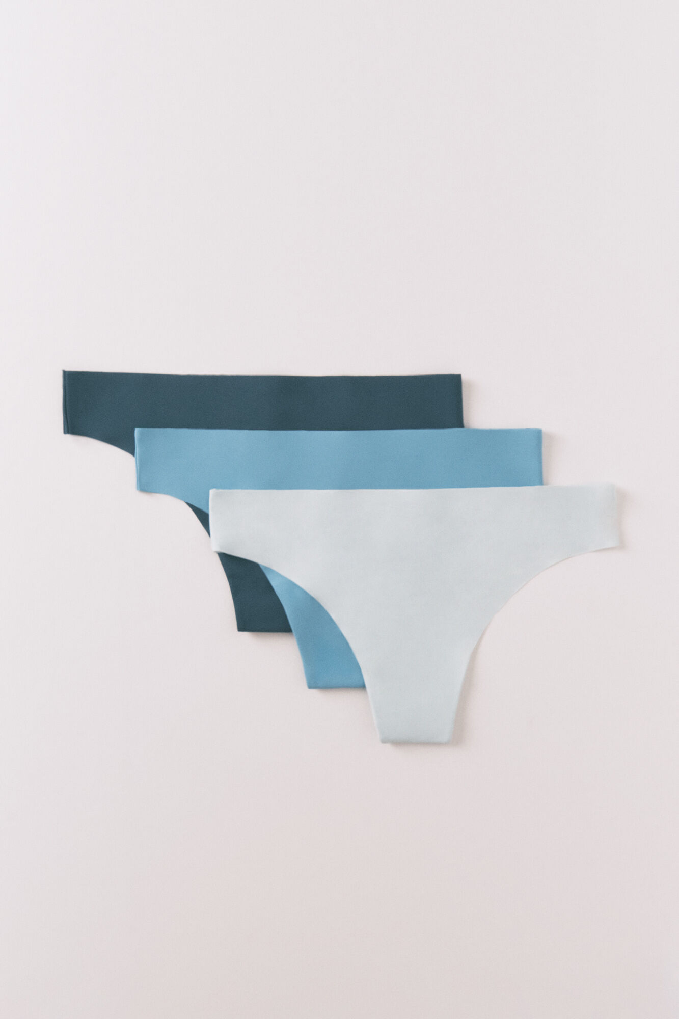 Women'secret Pack de 3 tangas de microfibra verde