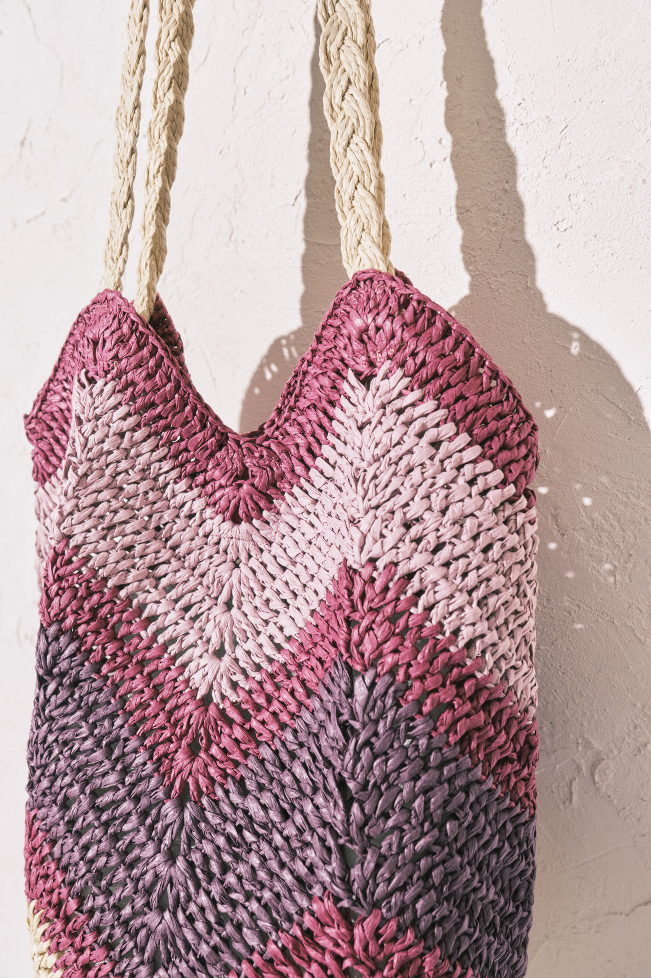 Women'secret Bolsa de hombro de rafia multicolor