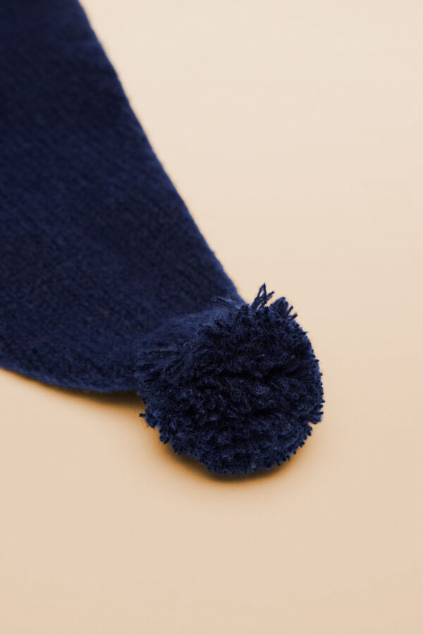Womensecret Gorro con pompón azul