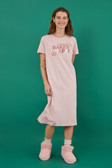 Womensecret Camisón 100% algodón Manolo Bakes rosa