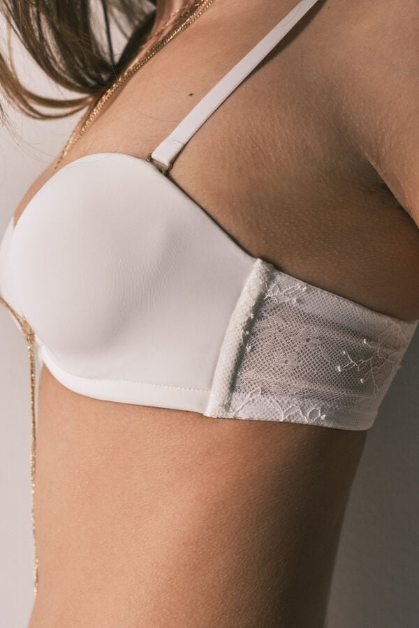 Women'secret Brasier strapless ELEGANT blanco marfil