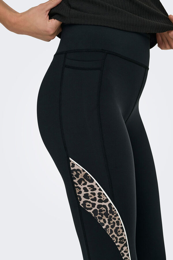 Only Play Legging con ribete B-Dry negro