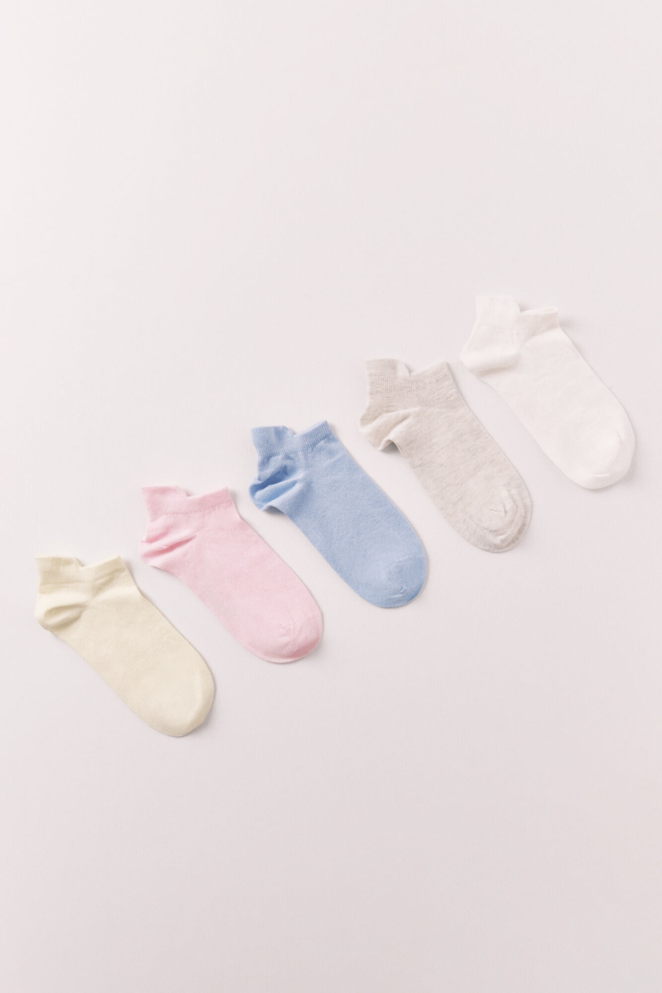 Women'secret Paquete de 5 calcetines deportivos cortos variados