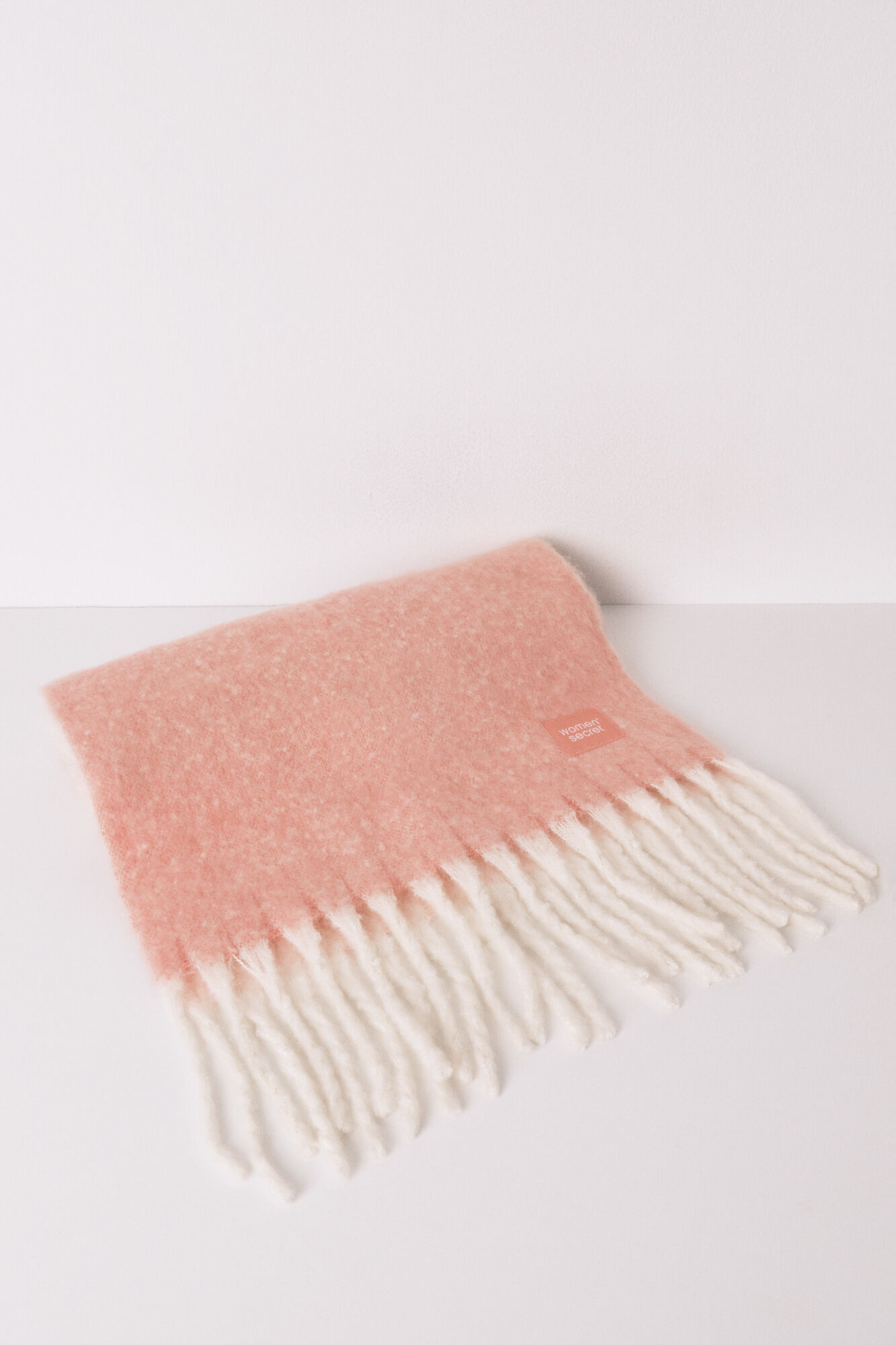 Women'secret Bufanda efecto mohair estampado bloques