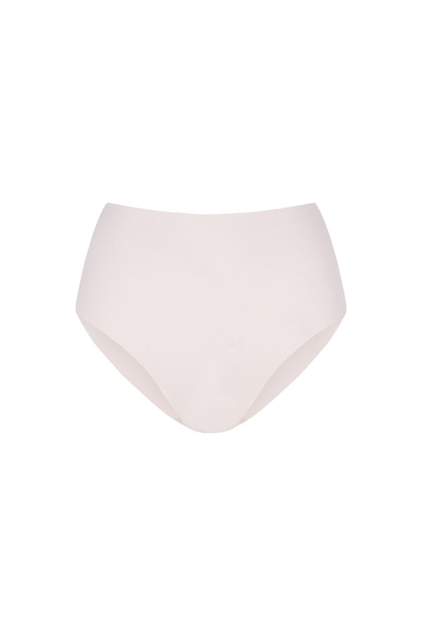 Women'secret Panty de algodón rosa de cintura alta rosa