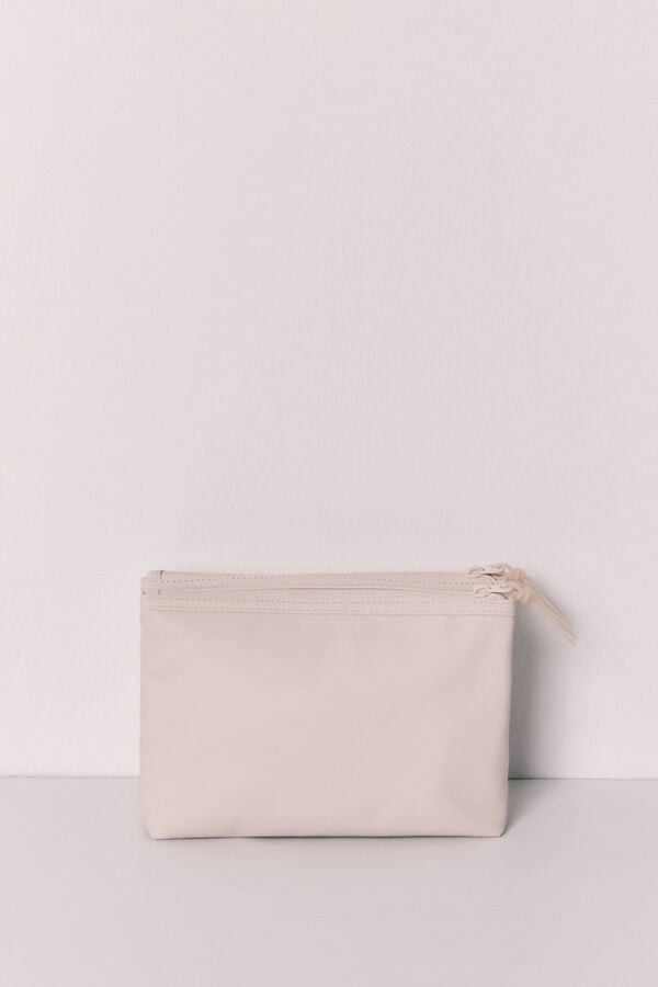 Women'secret Neceser mediano cartera doble blanco marfil