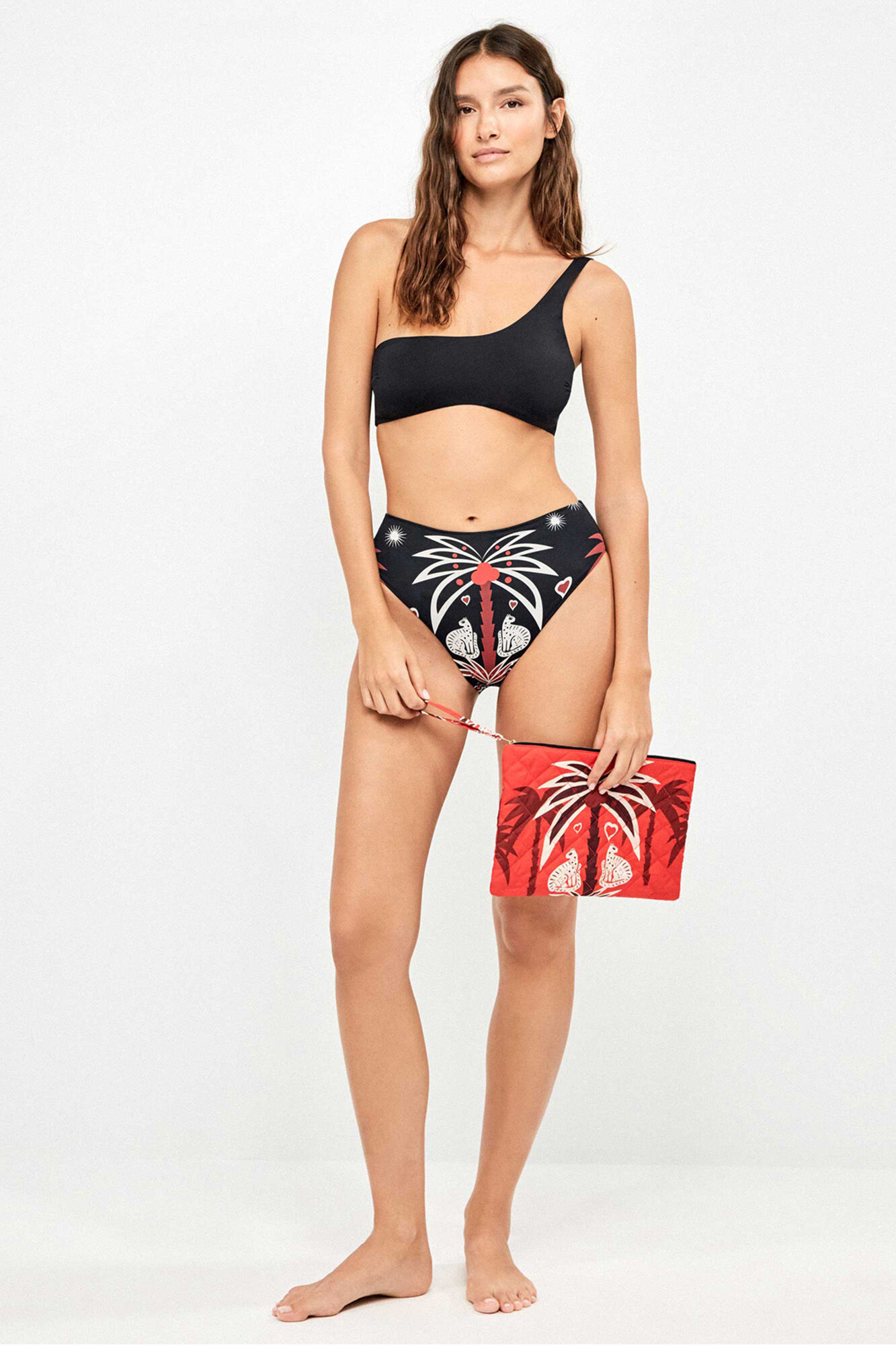 Gisela Neceser de mano estampado de playa