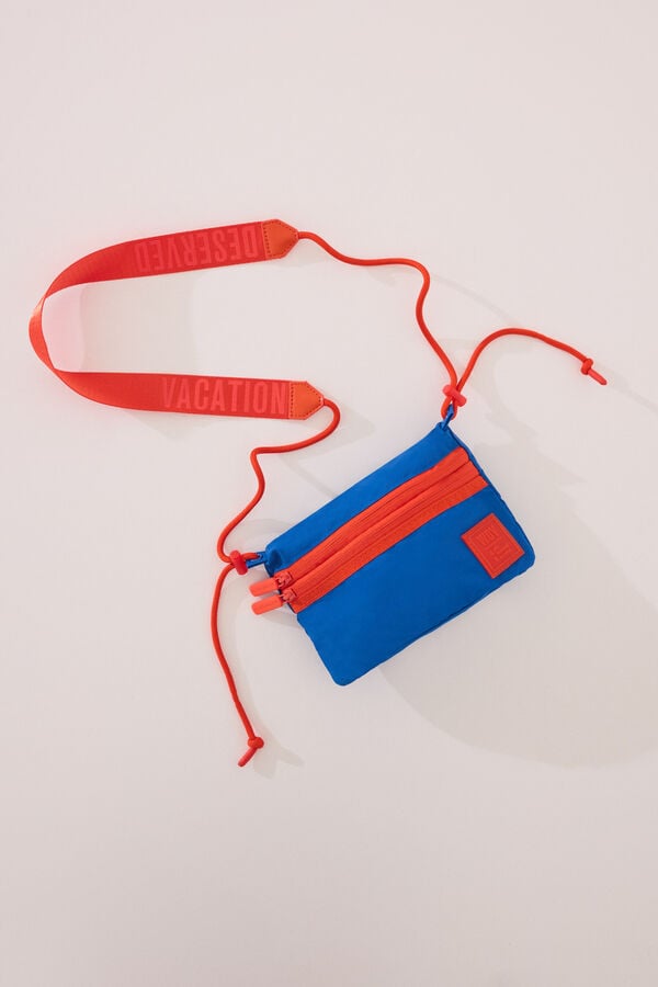 Womensecret Bolsa de bolsa cartera de nailon azul  azul