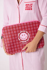Womensecret Funda laptop neopreno cuadros Smiley estampado