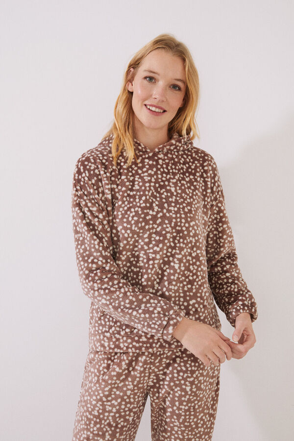 Womensecret Pijama fleece animal café