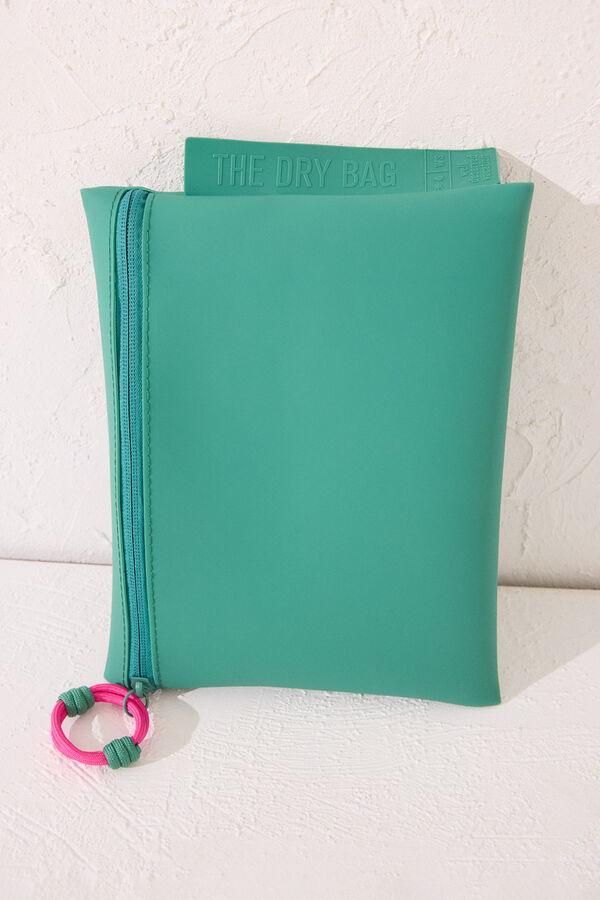 Womensecret Bolsa impermeable verde traje de baño bikini verde
