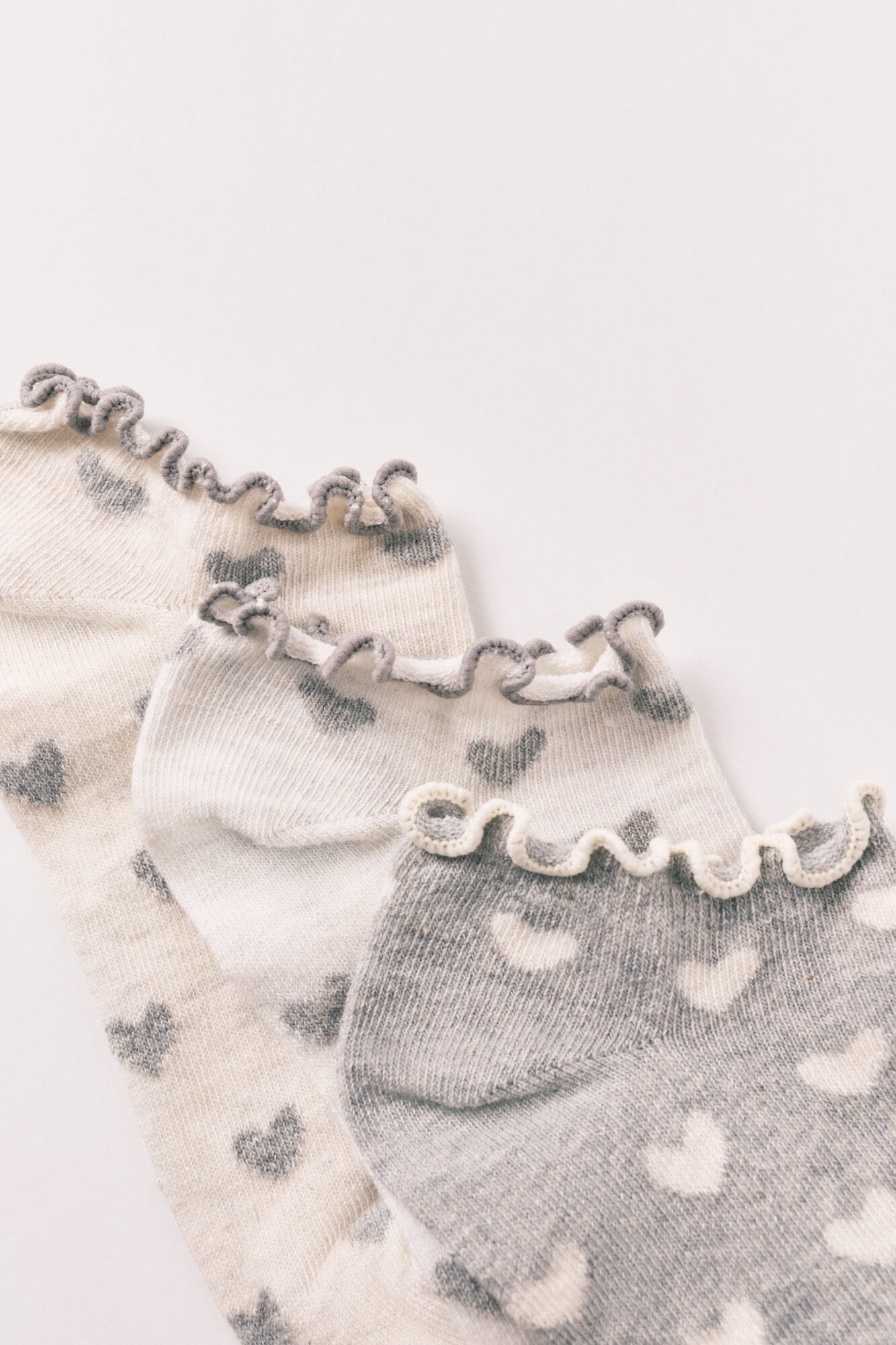 Women'secret Paquete de 3 calcetines tobilleros estampado de corazones