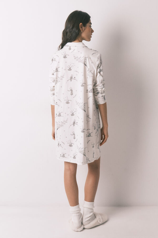 Women'secret Camis&oacute;n corto estampado El Principito de 100% algod&oacute;n blanco