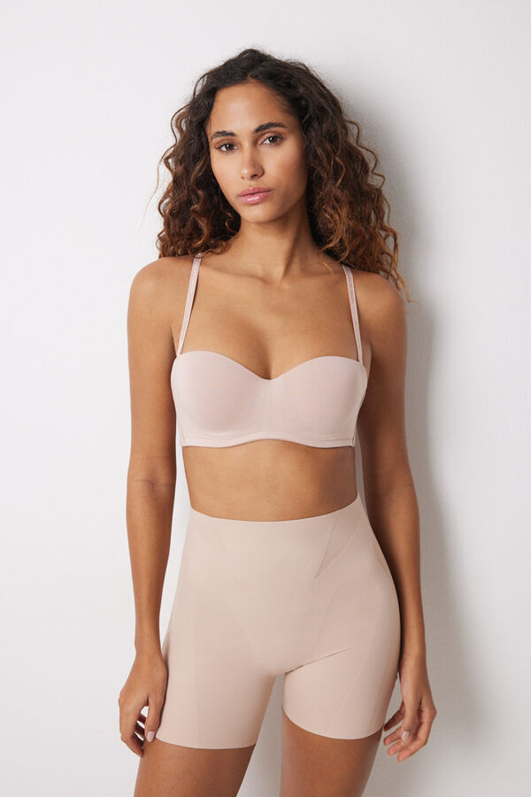 Womensecret Pantalón corto reductor y push up nude nude