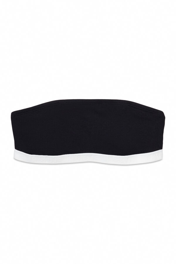 Womensecret Sujetador bandeau copas extraíbles negro negro
