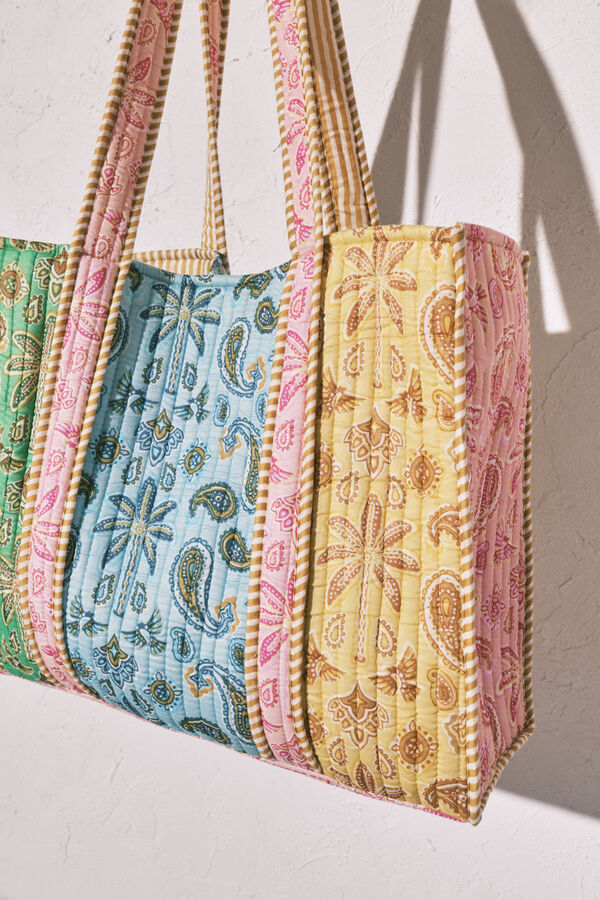 Women'secret Bolsa grande estampada multicolor estampado