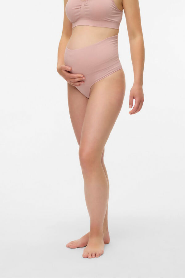 Mamalicious Tanga tiro alto maternity blanco