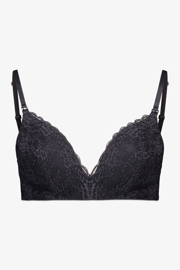 Womensecret LOVELY brasier de premamá de encaje negro negro