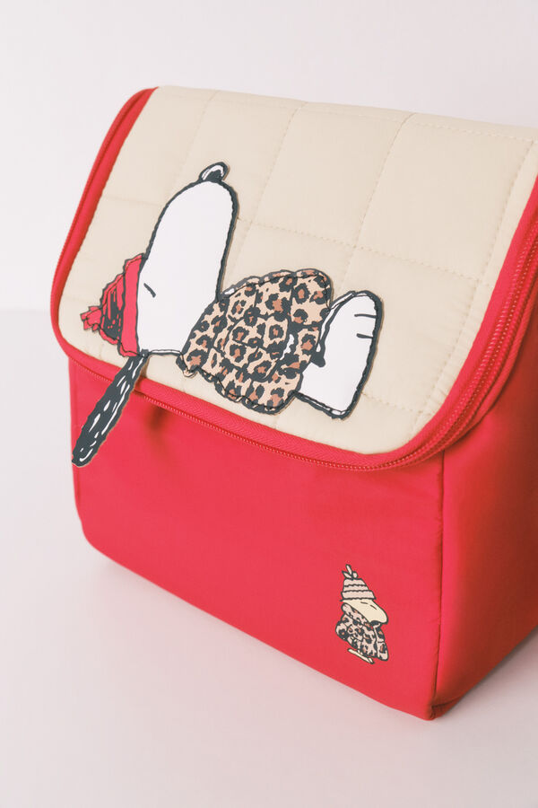 Women'secret Bolsa térmica roja para comida de Snoopy rojo