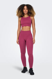 Only Play Pantalón legging de cintura alta acanalados sin costuras