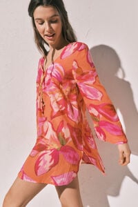 Women'secret Vestido t&uacute;nica corta estampado maxi floral