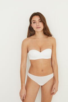 Womensecret Tanga invisible microfibra blanco